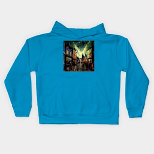 Starry Night in Diagon Alley Kids Hoodie